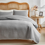 1 tk voodikate + 2 tk padjap&uuml;&uuml;r 3 tk komplekt &uuml;hev&auml;rviline ultraheliga tepitud voodilina, pehme hingav tekk 3pcs set 176x230cm