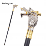 Valge Must Luksuslik Draakonipea K&auml;imiskepp Moodne Dekoratiivne K&auml;imiskepp H&auml;rrasmehelik Elegantne Cosplay Kepinupp Karikas 93cm