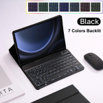 Samsung Galaxy Tab S9 FE 10,9-tolline eemaldatav Bluetooth-klaviatuuri&uuml;mbris Samsung Tab S9 FE 10,9-tollise SM-X510/X516B jaoks French Keyboard