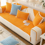 Corduroy v&auml;rvi blokeeriv diivanikate Elutuba Universaalne igaks aastaajaks Diivanimatt Libisemiskindel diivanikate &Uuml;hev&auml;rviline diivanipadi 30x50cm pillowcase oranž