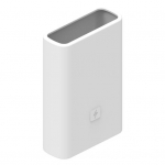 Power Banki kaitsekate &uuml;hev&auml;rviline tolmukindel varrukas, kukkumiskindel Power Banki silikoon&uuml;mbris valge