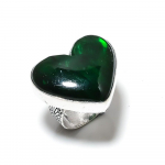 Natural Green Labradorite Gemstone 925 Sterling Silver Gift Ring Size 8 u2b16