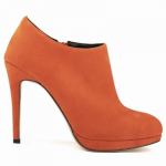 Loslandifen Faux Velvet Platvorm k&otilde;rged kontsad Naistele S&uuml;gistalvised vabaaja poolsaapad 36 oranž