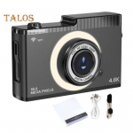 Kahe objektiiviga digikaamera IPS-ekraaniga autofookus, suum v&auml;rinavastane taaslaetav juhtmevaba jagamine WiFi-selfie-kaamera must