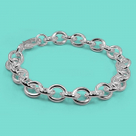 Kuum ilus 925 Sterling H&otilde;bedast Romantiline L&uuml;lidega K&auml;ev&otilde;ru & K&auml;ev&otilde;ru Naistele Vintage Punk Rock V&otilde;lu Moodne Disaineri Ehted 16cm