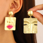 Retromoodsa disainiga Sense Square Face kujuga sulamist k&otilde;rvar&otilde;ngad naiste peole 1 pair