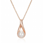 Kinel Pearl Drop ripats kaelakee naistele Roosa kulla v&auml;rvi pruudi pulma elegantne ehte aastap&auml;eva kingitus