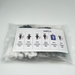 100 tk auto kinnitusklambrit mustad laienevad kruvid auto kinnitusdetailid p&otilde;rkeraua klambrid segatud auto poritiiva paneel plastneetidega kinnitusdetailid surun&otilde;elaklambrid 100 Pcs Bag
