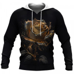 Meeste kapuuts, Rose Lihtne 3D Prindiga T&auml;navar&otilde;ivad Uus Harajuku mood Unisexual Y2k dressipluus jakk Pullover Spordir&otilde;ivad S