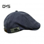 Unisex t&auml;iustatud m&uuml;ts Vintage reguleeritav ajalehem&uuml;ts l&uuml;hikese &auml;&auml;rega &uuml;hev&auml;rviline hip-hop stiilis t&auml;navariided meeste naiste m&uuml;ts S&uuml;gisene t&ouml;&ouml; &otilde;ues puhkus haripunktis must