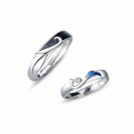 Uus Phoenixi paaride s&otilde;rmus S925 h&otilde;bedane mood reguleeritavad avamisr&otilde;ngad armastajatele Ehted, mis t&auml;histavad s&otilde;brap&auml;eva loomingulist kingitust