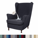 Veekindel tiibtooli kate 2-osaline veniv spandex kangast tiibtooli kate Elastse p&otilde;hjaga tugitooli kate elutoa magamistuppa W33xD36xH45inch