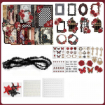 Moodne korea Y2K Itabagi kleebiste materjali pakk kaunistab taustapaberit PET-kleebis lint vibu pits DIY l&auml;bipaistva koti jaoks