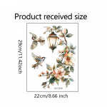 V&auml;rviline lilleline ripplamp Linnu seinakleebis Magamistoa Elutoa Sissep&auml;&auml;su Kodu Taustakaunistus Isekleepuv 29*22cm 22x29cm