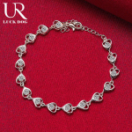 925 Sterling h&otilde;be AAA tsirkoonist s&uuml;damekujuline k&auml;ev&otilde;ru Moodsad pulmaehted 20CM