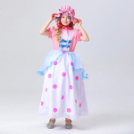 T&uuml;drukud Kaunitar Printsess Kleit Roosa Sinine Cosplay Kost&uuml;&uuml;m Pikad Kleidid Riietus Etenduspidu S&uuml;nnip&auml;ev Halloweeni j&otilde;ulukleit Lapsed 120 white