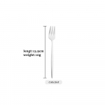 Lihtne s&ouml;&ouml;giriistade komplekt S&ouml;&ouml;gin&otilde;ud magustoidu nuga kahvel J&auml;&auml; pikk lusikas roostevabast terasest s&ouml;&ouml;giriistad piduh&otilde;beda h&otilde;bedane lauan&otilde;ude komplekt Dessert fork h&otilde;be