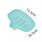 Silikoonist seebikarp, libisemiskindel &auml;ravoolualus kaasaskantav seebialus majapidamises valge