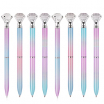 8 tk Kunstkristallpliiats, sujuvalt kirjutav pidev tint, p&ouml;&ouml;rlev s&uuml;damik, ilma m&uuml;tsita, t&auml;ppisotsaga kirjutuskivist skepteri pliiatsi koolitarvik E