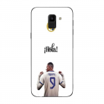 Coque Maniacase pour Samsung Galaxy J6 2018 Kylian Mbappe Real Madrid 9 Hola