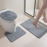 Libisemiskindel vannitoa p&otilde;randamattide komplekt koos imava uksematiga &ndash; 3 osa 40*45cm Toilet Seat pruun