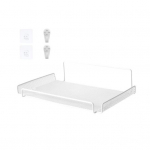 1 komplekt S&auml;ilitusriiul Seinale paigaldatav stants, ruumis&auml;&auml;stlik elutoa seinale WiFi-ruuter, digiboksi organiseerimisriiul Igap&auml;evane kasutamine valge