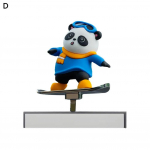 Hiina Panda 3D kolmem&otilde;&otilde;tmeline mobiilne t&otilde;ukeratas, auto h&otilde;ljuv p&ouml;&ouml;rdega kaunistusega Keskkonsooli kaunistus Inter Z1A4