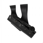 V&ouml;&ouml; m&otilde;&otilde;gatupp Keskaegne Cosplay Knight Cutlassi hoidik PU nahk Halloweeni rollim&auml;nguks pruun