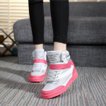 Mood 2024 S&uuml;gis Disainer Kiilkontsad Valged Platvorm Tossud Naiste Kingad Nahast Must K&otilde;rge S&auml;&auml;rega Tossud Peidetud K&otilde;rgendusega Korv Femme 35 roosa