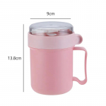 500 ml l&otilde;unakarbi kaasaskantav isoleeritud toidukonteiner hommikus&ouml;&ouml;gitass lekkekindel supipiima termospudeli trumlid lusikaga