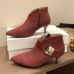 Naiste poolsaapad seemisnahast terava varbaga keskmise kontsaga seksikad kingad 2025. aasta trendi moepumbad Gooti talvedisainer Chelsea Botas De Mujer 35 must