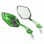 Universaalne Mootorratta Alumiiniumist Tahavaate Must Lenkstangi Otsa K&uuml;lgmine Tahavaatepeegel roheline