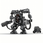 Must Robot APU Klassikaline Film Ehitusklotsid Monteerimismudel Mecha Robot Relv Telliskivi M&auml;nguasi P&uuml;hadekingitus