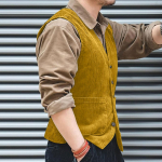 Meeste moe vabaaja &uuml;hev&auml;rviline &uuml;herealine mantlivest, meeste varrukateta topp L armee roheline v&auml;rv