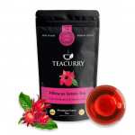 TEACURRY Hibiscus Green Tea to Manage Weight - 100 Gram | Helps with Reduces Blood Cholesterol | Hibiscus Green Tea for Blood Pressure