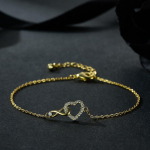 20cm S&uuml;da Vask Valge Tsirkoon K&auml;ev&otilde;ru Kohandatud Moeehted 14K Kullaga Plakeeritud Kroom Armastuse K&auml;ev&otilde;rud kuld