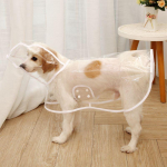 Tugev lemmiklooma vihmamantel v&auml;ikestele keskmistele koertele L&auml;bilaskmatu perro Kutsikas Koer Pont&scaron;o Vihmamantel Puudli maskotid Riided chubasquero perro XS-suit 0.5-1.2kg valge