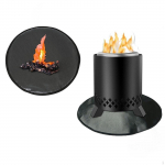 Fireplace Mat Fire under Grill Round Table Floor Protection Rug for Backyard S
