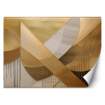 Tapeet Geomeetrilised kujundid 3D 100x70 kuldne