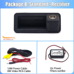 HD CCD 1080P S&otilde;iduki Tagurduskaamera Pagasiruumi K&auml;epidemel Ford Mondeo MK4 Chia-X Fiesta ST Kuga MK1 S-Max C-Max Focus 2 MK2 jaoks Static Guidelines