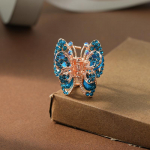 Butterfly Rhinestone V&auml;ike Juuksek&uuml;&uuml;s Elegantne juuksen&otilde;el S&auml;ravate P&auml;rlitega Metallist Juukseklambrid Naistele T&uuml;drukutele Armsad Aksessuaarid