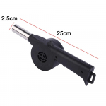 Kaasaskantav k&auml;sitsi v&auml;ntatav &otilde;hupuhur, grillventilaator Mini-grill-grill, l&otilde;&otilde;ts, matkamine piknik, telkimistarvikud V&auml;list&ouml;&ouml;riistad. must