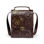 Uus Steampunk Retro stiilis naiste &uuml;he&otilde;lgne postikott, kaasaskantav 19cm*12.5cm*24cm pruun