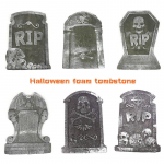 Halloweeni vahust hauakivi kaunistus, kummitusmaja, RIP kivi, &otilde;udne rekvisiit, peokaunistus, skelett 1