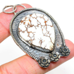 Wild Horse K&auml;sitsi valmistatud 925 Sterlingh&otilde;be Ehted Ripats 2,56 F1H86