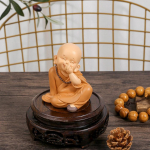Auto V&auml;ike munk Buddhakujud Ornamendid Vaigust Buddha Kujukesed Skulptuur K&auml;sitsi valmistatud Miniatuurid Toakaunistus K&auml;sit&ouml;&ouml; Kingitused