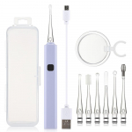 Helendav k&otilde;rva lusikakomplekt K&otilde;rvavaha eemaldamiseks Puhastus LED-valgustiga k&otilde;rvatropk Lastele T&auml;iskasvanutele k&otilde;rvahooldust&ouml;&ouml;riistade komplekt USB laadimine roheline