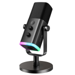 FIFINE Eraldiseisev &Uuml;hesuunaline D&uuml;naamiline Vaigistus RGB Valgustusega Helitugevuse K&otilde;rvaklapid PC PlayStation Helimikser Podcasti Sisu Jaoks Must AmpliGame AM8 must