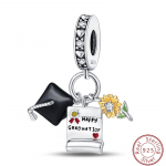 L&otilde;petamissarja 925 prooviga h&otilde;be bakalaureuse m&uuml;ts sertifikaat lilled amuletsid helmed sobivad Pandora originaal k&auml;ev&otilde;rudele DIY ehted