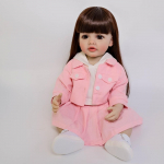 22-tolline taass&uuml;ndinud v&auml;ikelapse nukk Betty Ilu Printsess T&uuml;druk pikkade liimitud parukajuustega Simulatsiooninukud T&auml;issilikoonist Keha Vasts&uuml;ndinud Nukk Laste M&auml;ngumaja M&auml;nguasi 55cm